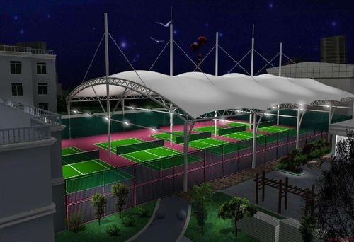 膜结构网球场罩棚